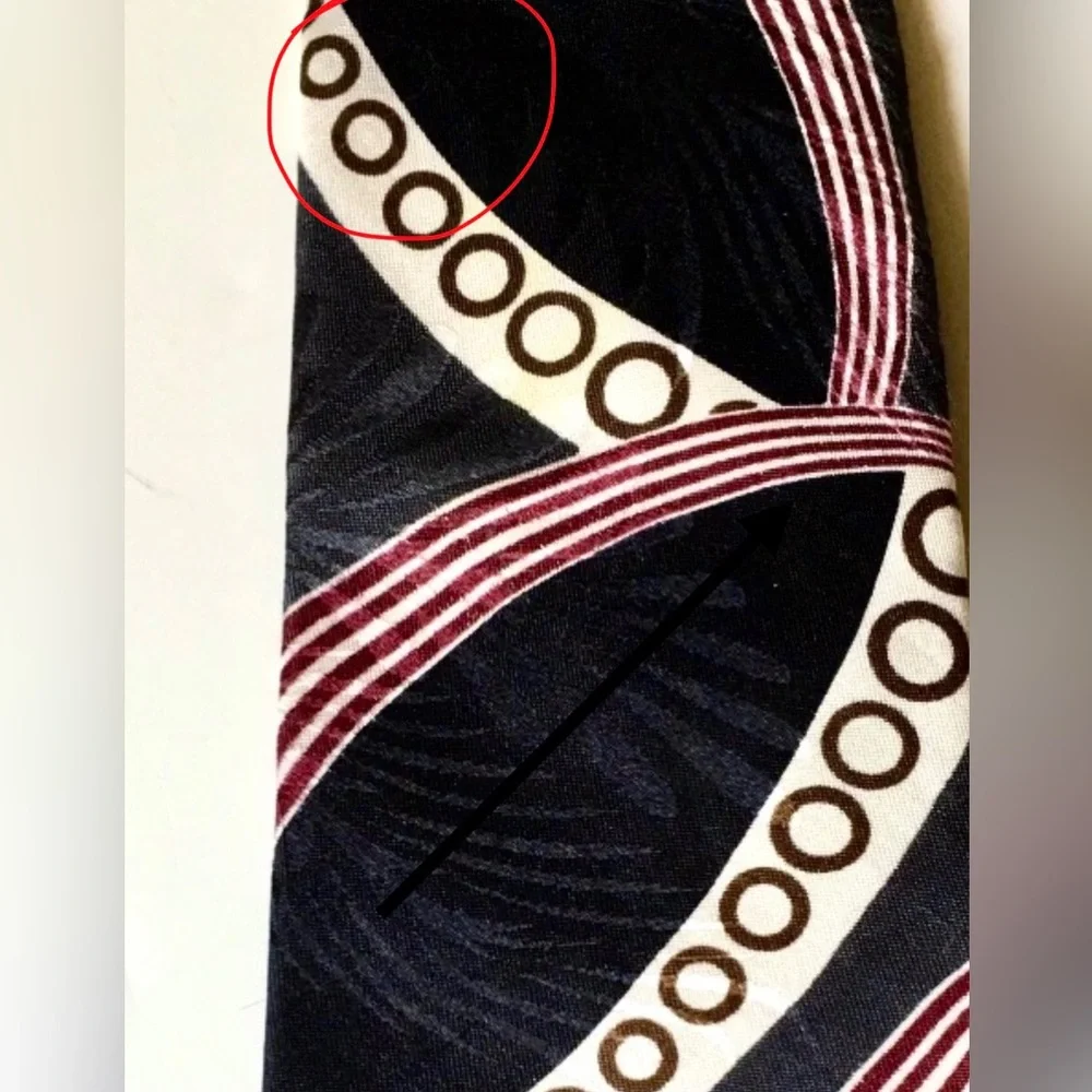 Set of 3 Vintage 1980’s-90’s Men’s Abstract Silk Ties Halston